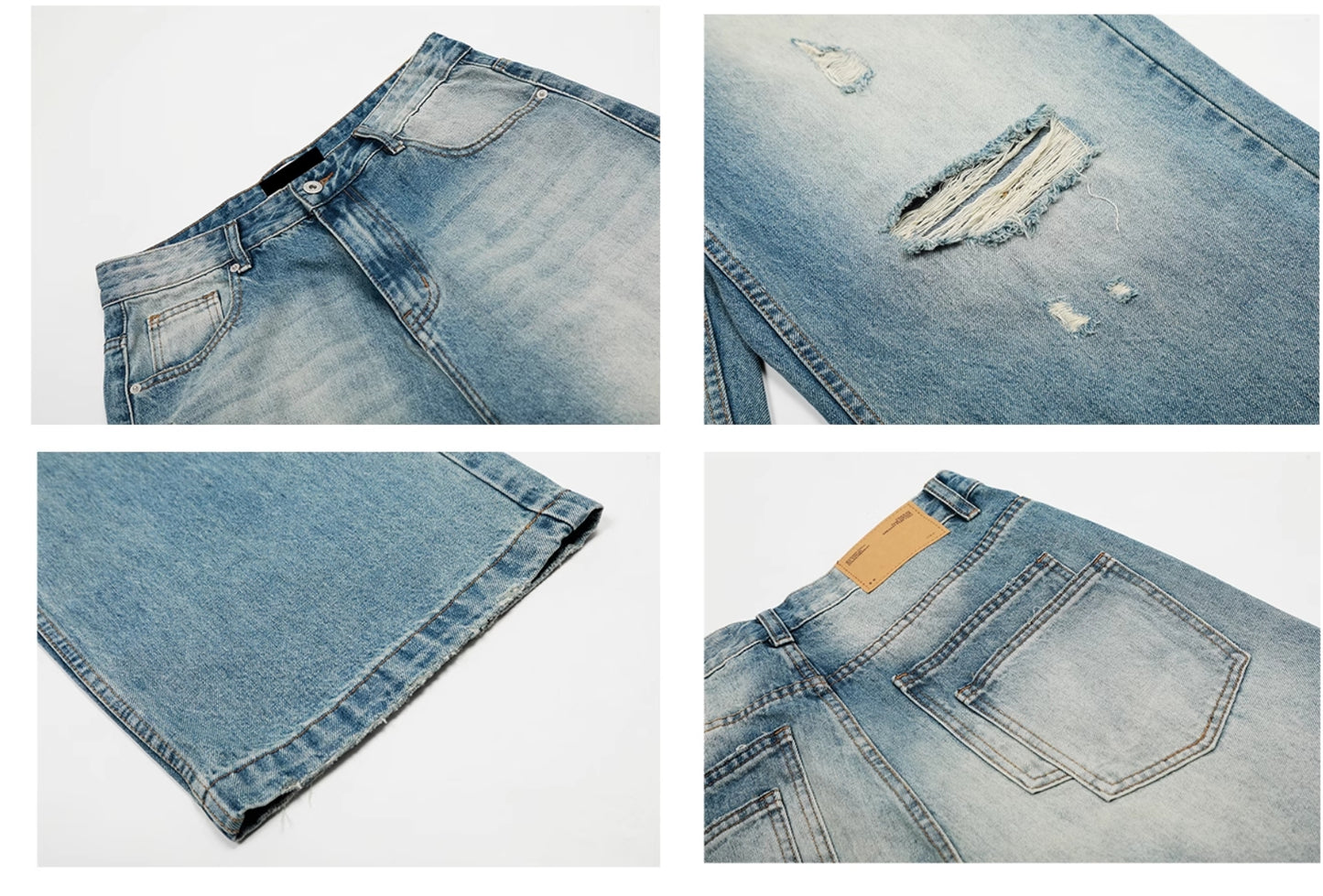 VINTAGE WASHED STRAIGHT JEANS