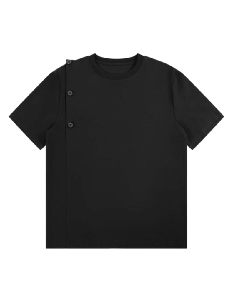 ASYMMETRIC COLLAR TEE