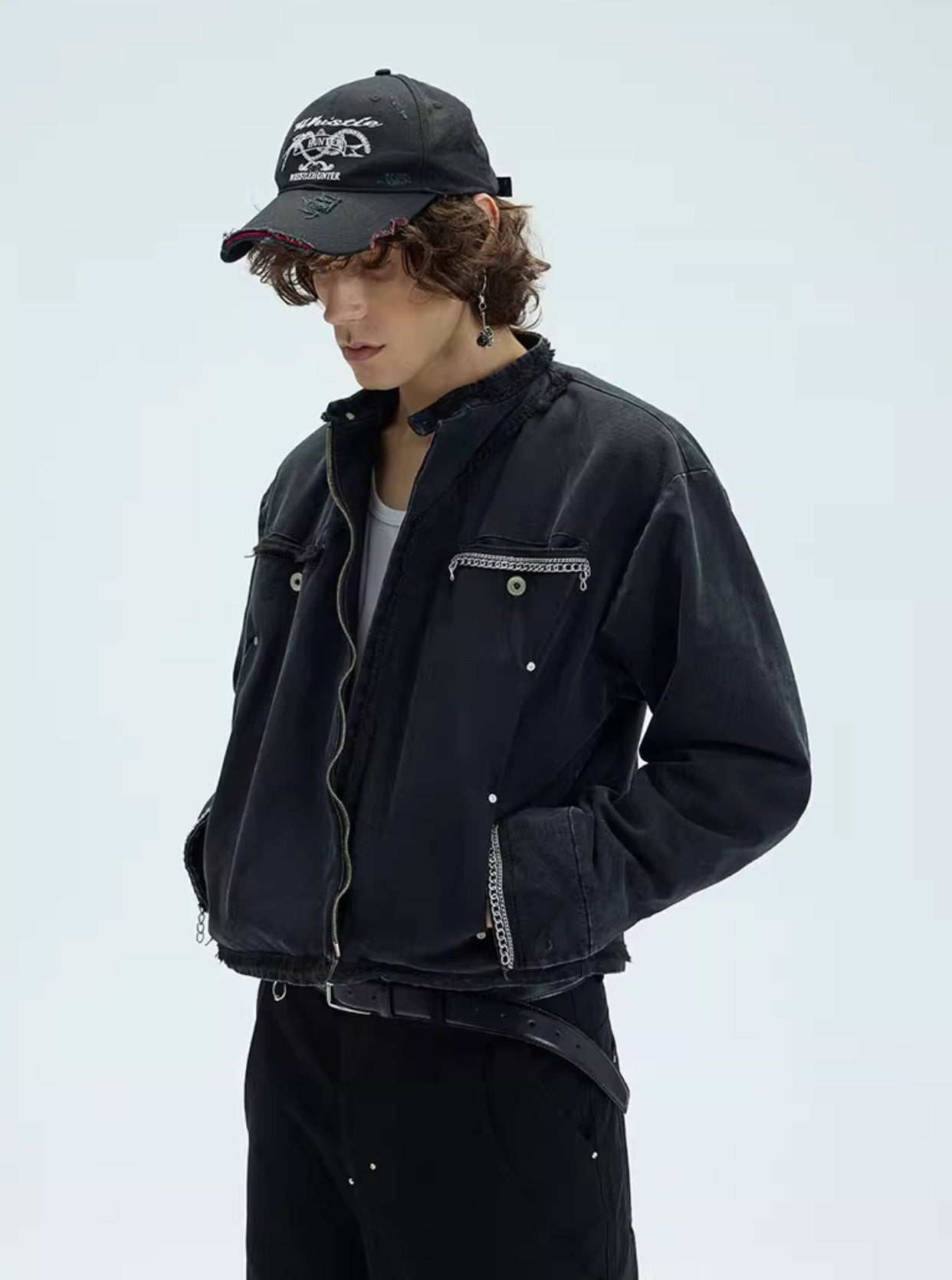 WASHED DISTRESSED BRIM CAP