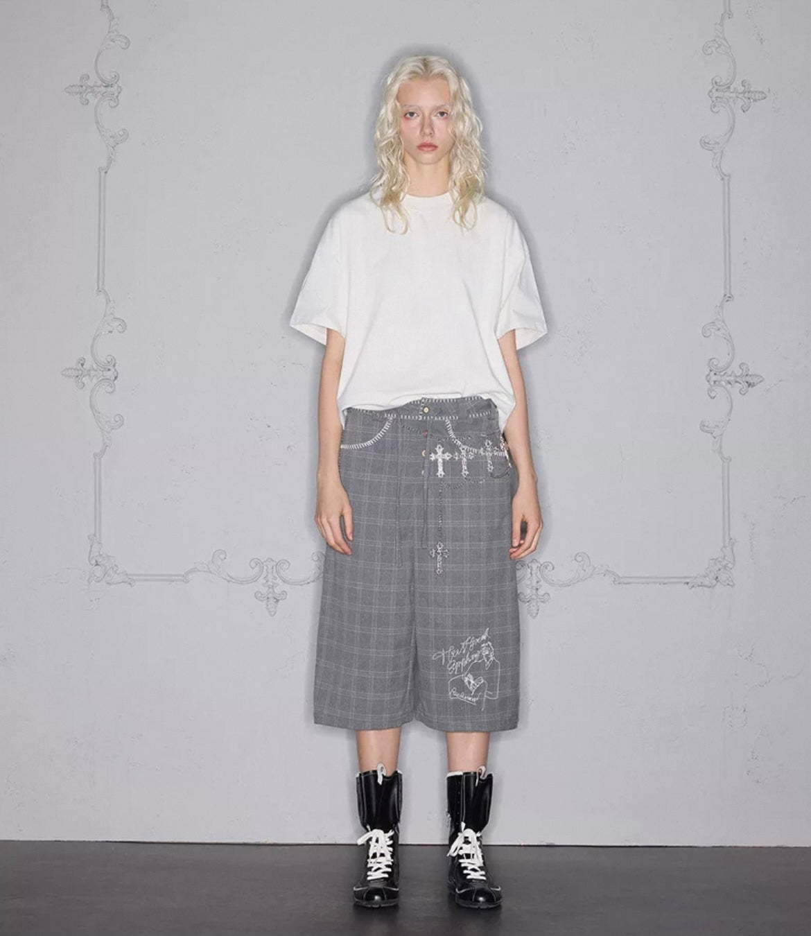 LACE UP MERCERIZED SHORTS