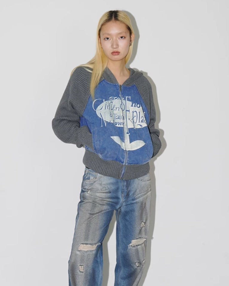 LOST ID STAINED JEANS