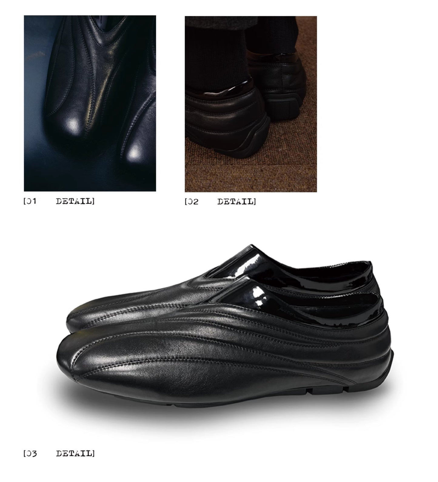 RACING QUILTED LEATHER SHOES