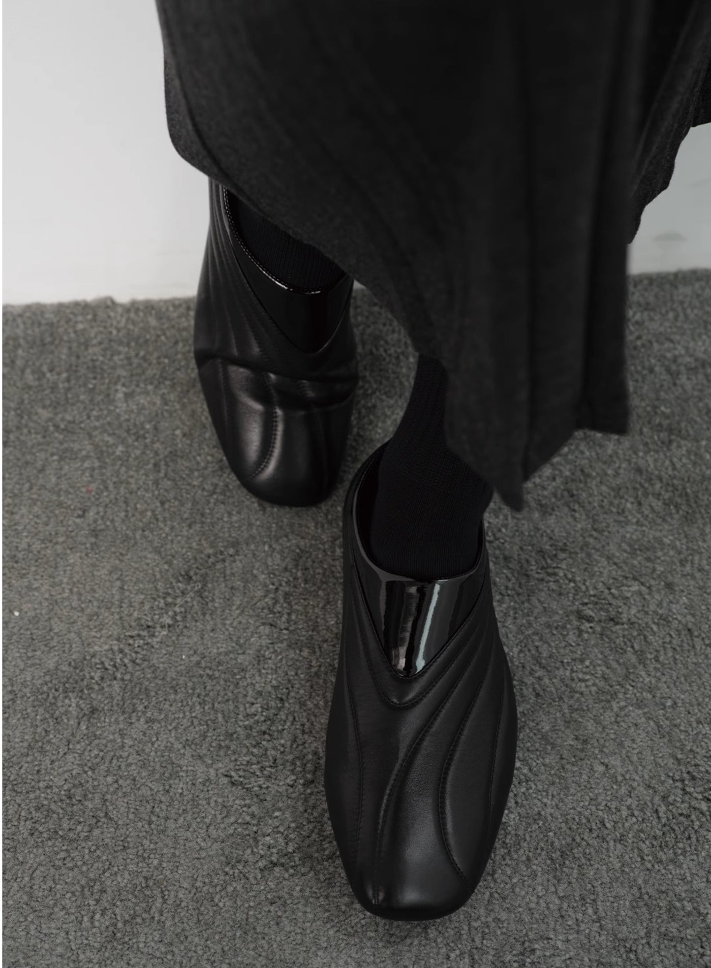 RACING QUILTED LEATHER SHOES