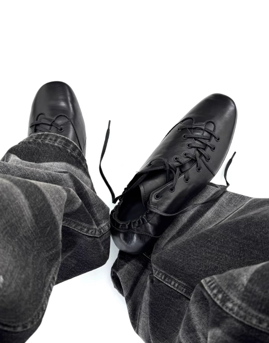 OBLIQUE LACE GERMAN SHOES