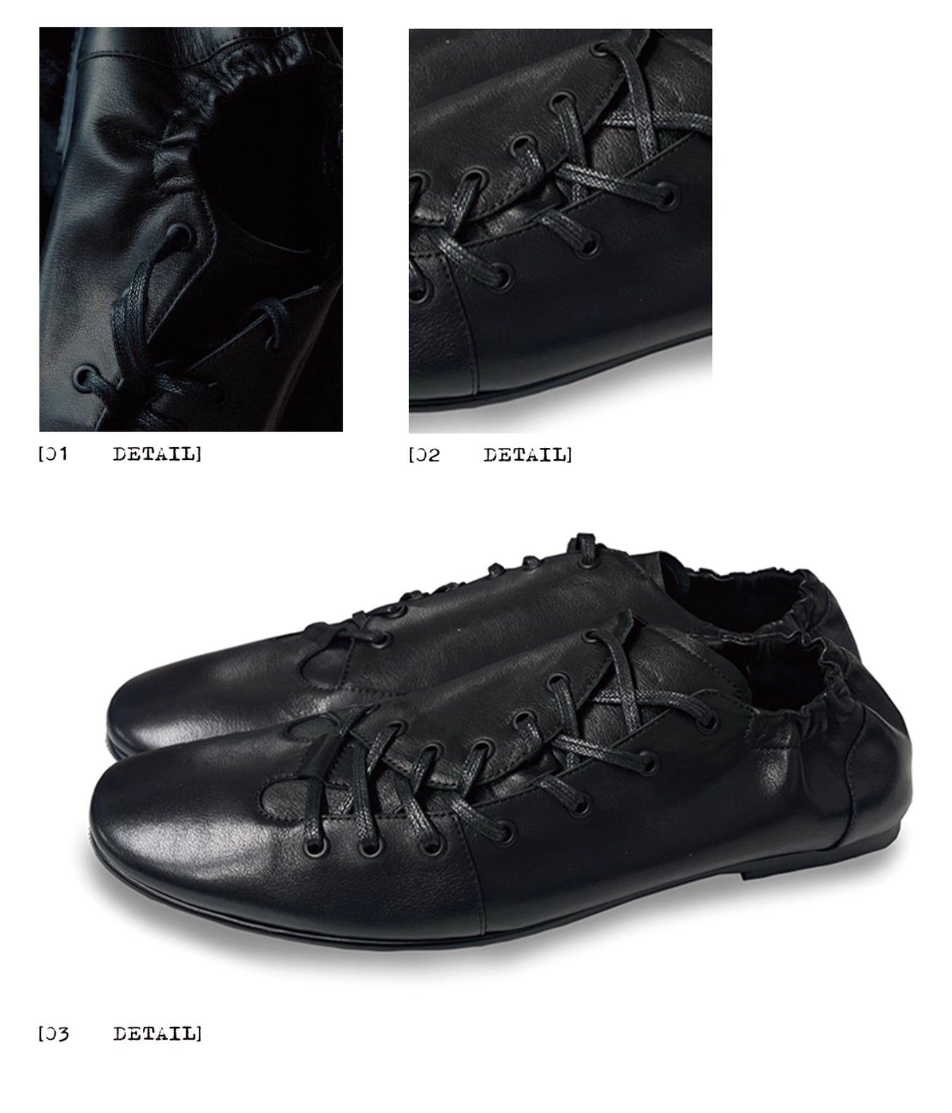 OBLIQUE LACE GERMAN SHOES