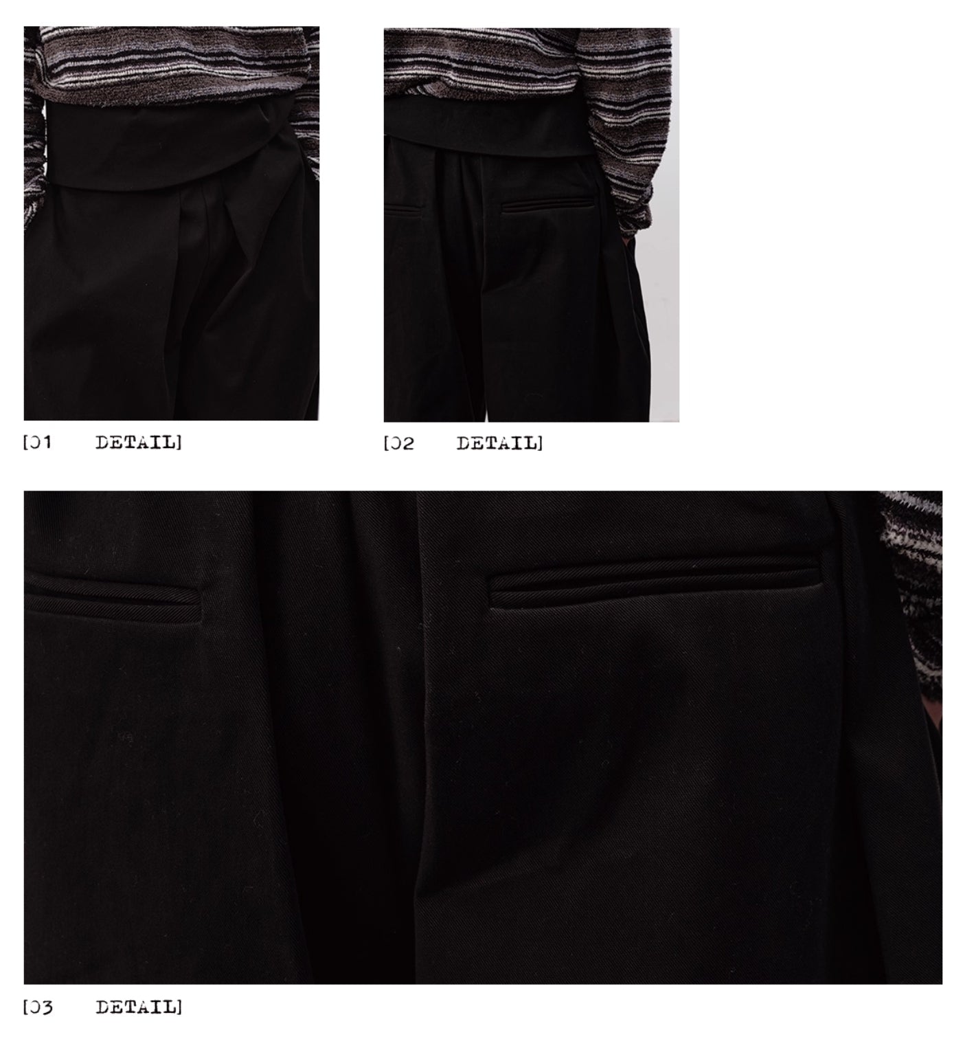 DOUBLE PLEAT LOOSE TROUSERS