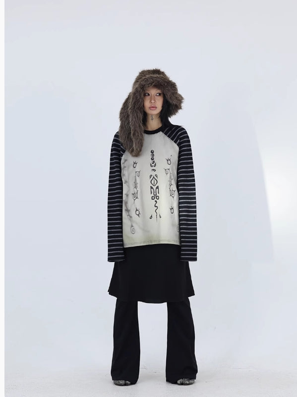 RAGLAN STRIPE SWEATSHIRT