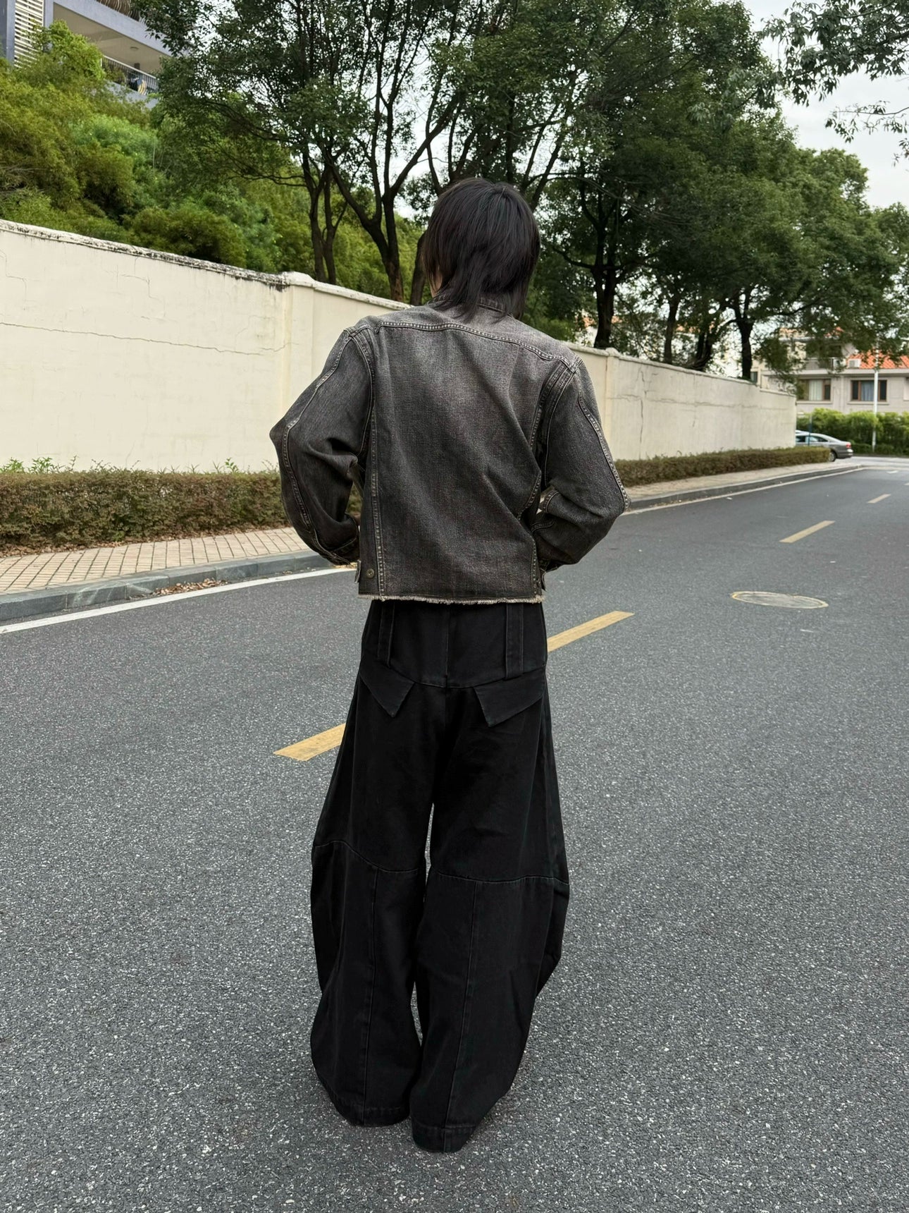 RUINED HEM BOXY DENIM