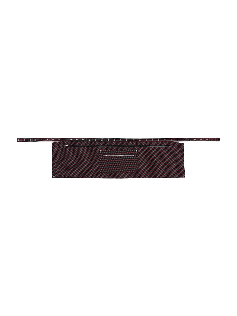 LAYERED CHECK WAIST BAG