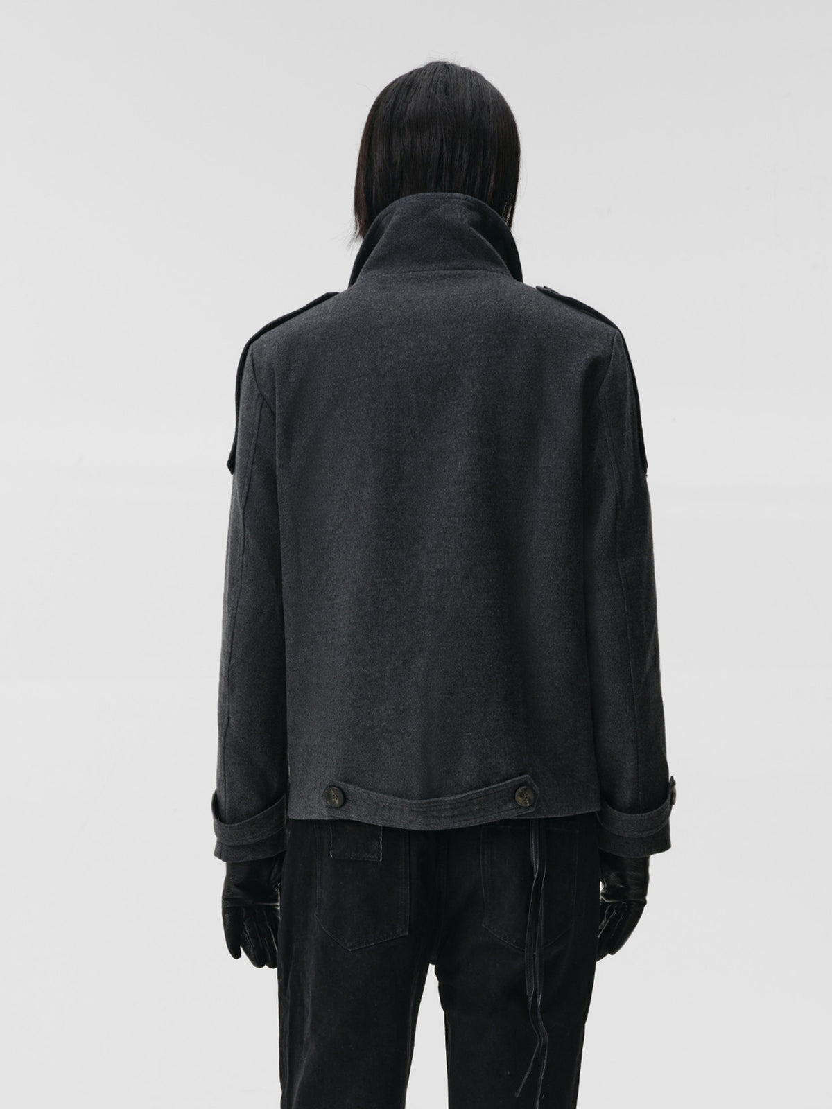 BRUTALIST GREY DOUBLE BREASTED JACKET