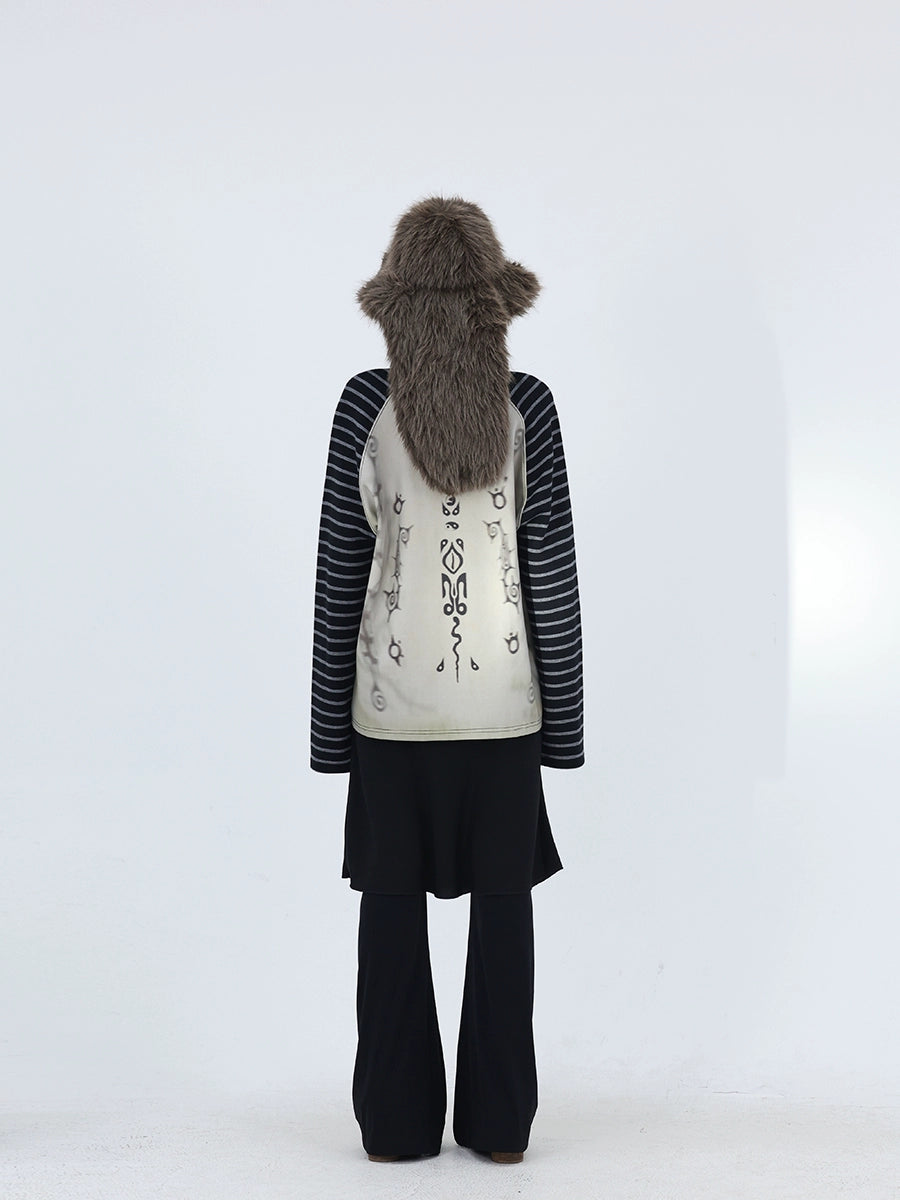 RAGLAN STRIPE SWEATSHIRT