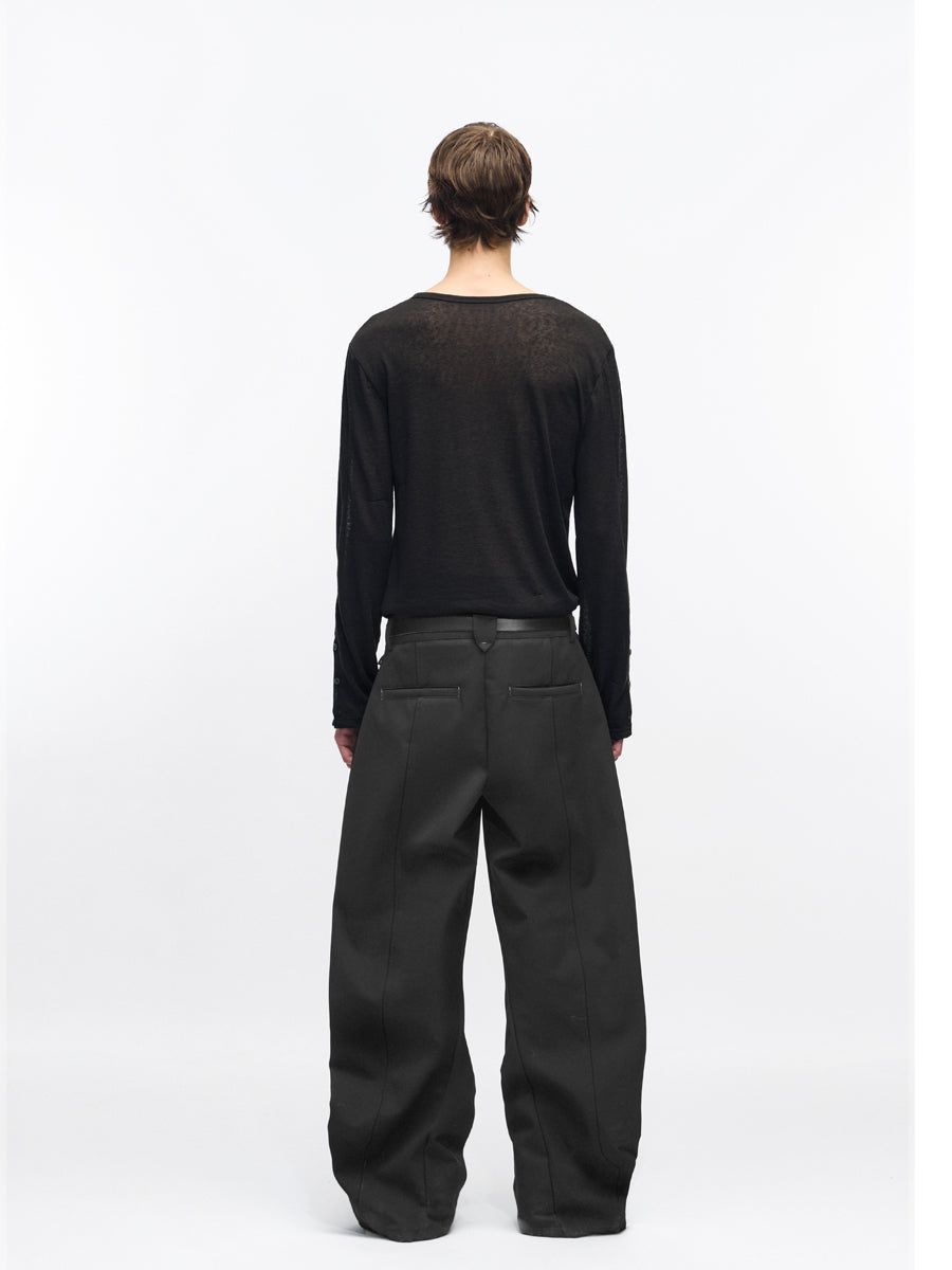 MATTE BLACK DRESS PANTS