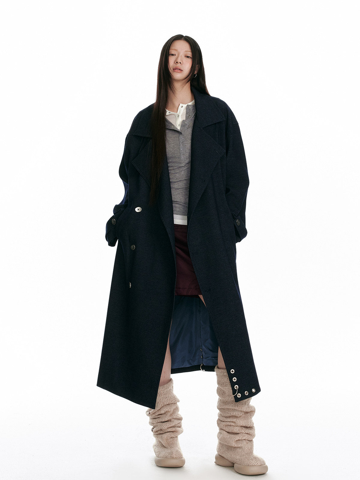 DOUBLE BREASTED NAVAL TRENCH