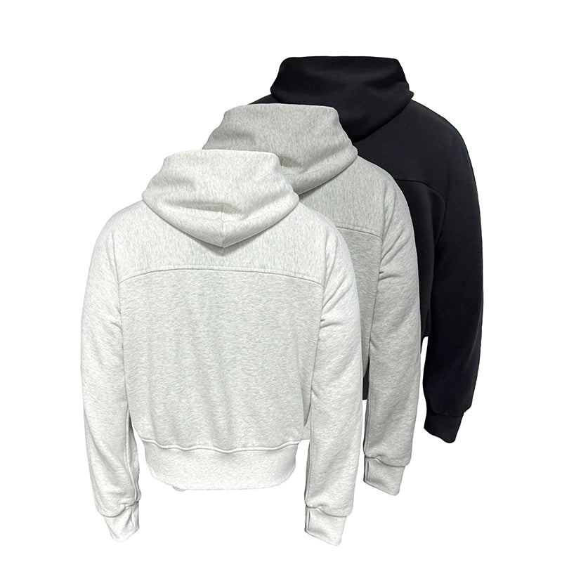 ARMOUR LOOP-ARCH SHORT HOODIE