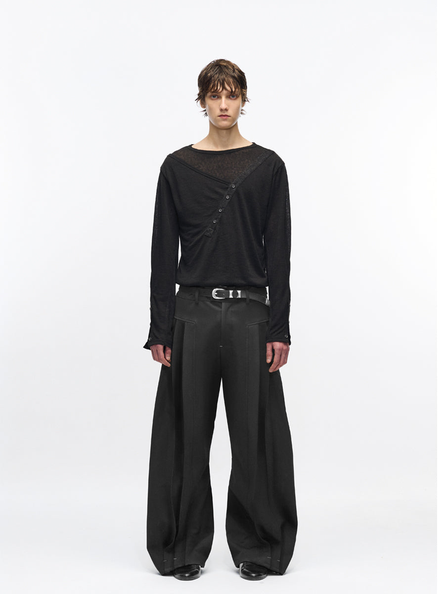 MATTE BLACK DRESS PANTS