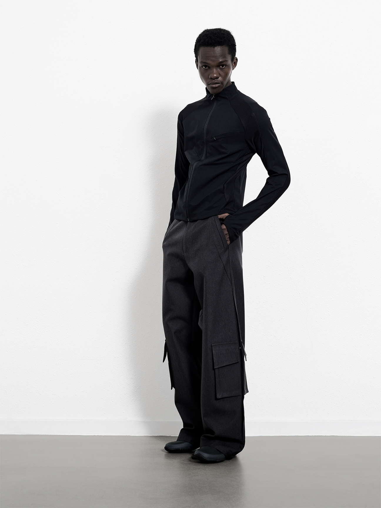WATERPROOF DENIM STRAIGHT PANTS