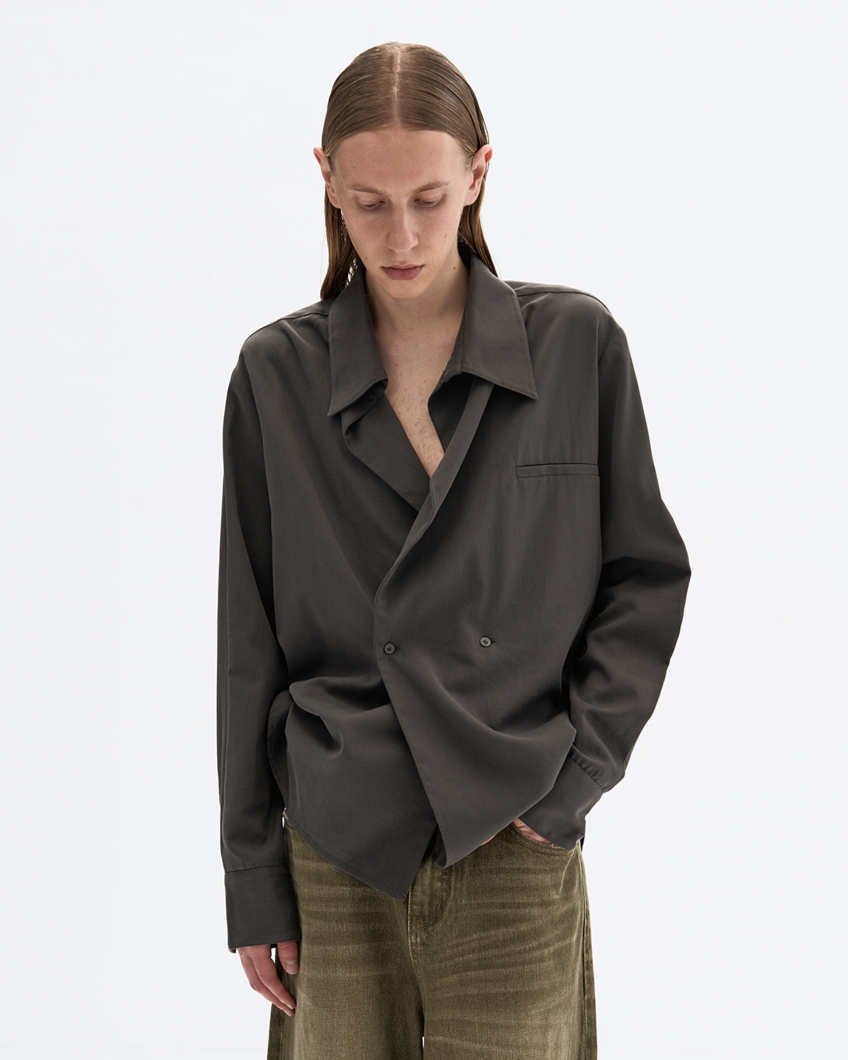 MORNING MIST TENCEL SHIRT