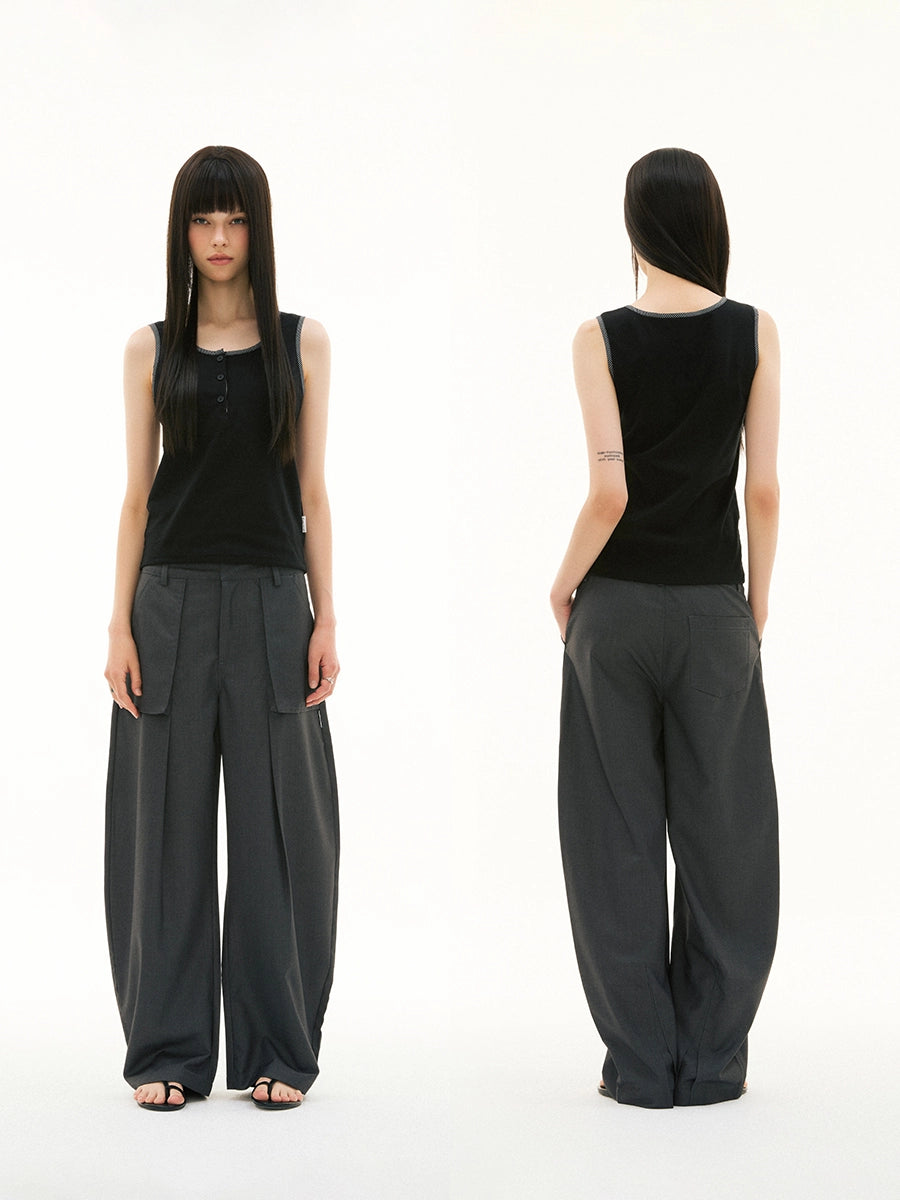 PATCH POCKET BANANA PANTS