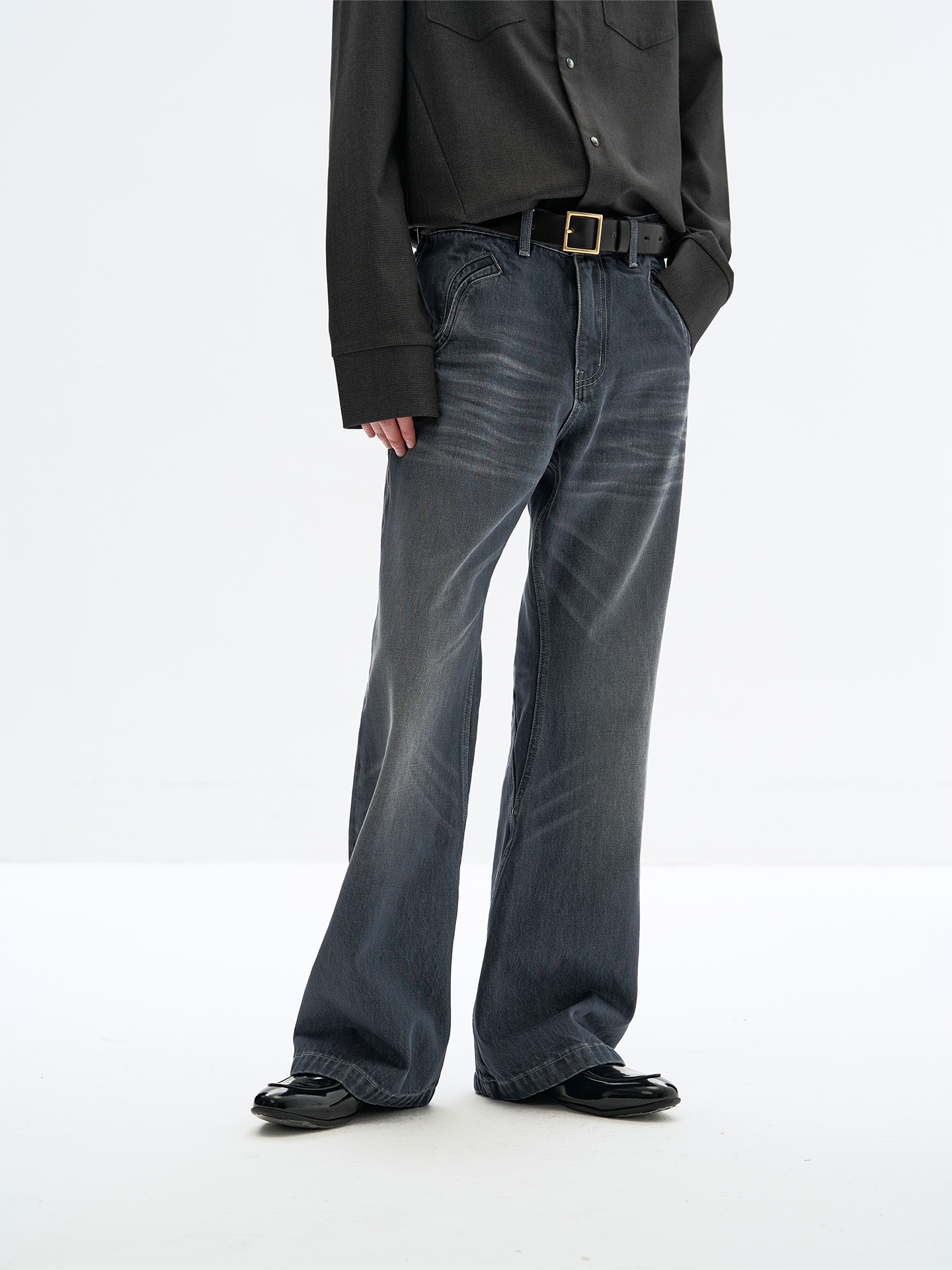 FOG BLUE CHAIN WASHED DENIM