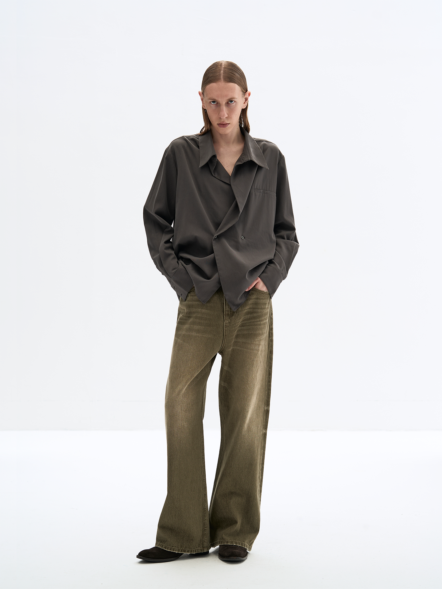 MORNING MIST TENCEL SHIRT