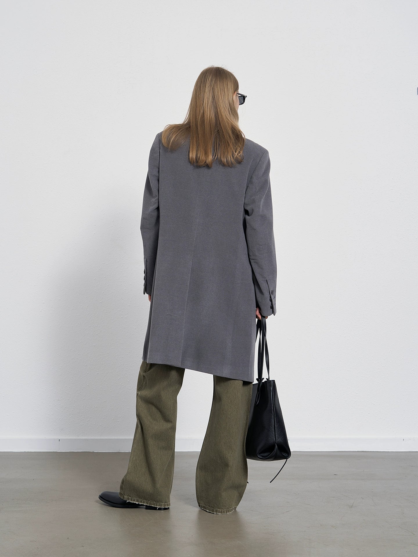 SAND BROWN STRAIGHT DENIM PANTS