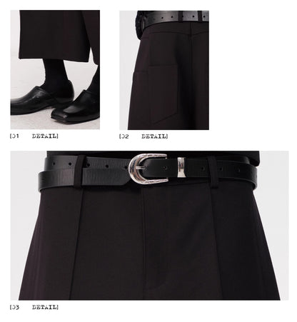 CURVED SHAPE 3/4 TROUSERS