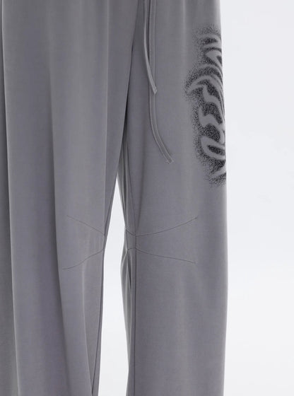 DRAPED CUPRO STRAIGHT PANTS
