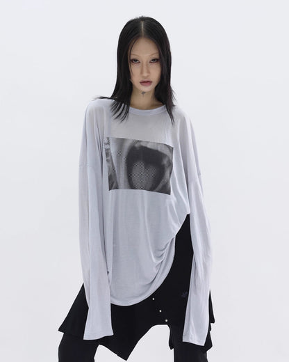 SILENT SHOUT SHEER COVER SHIRT