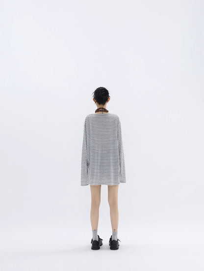 STRIPED LIGHTWEIGHT SUNSCREEN SHIRT