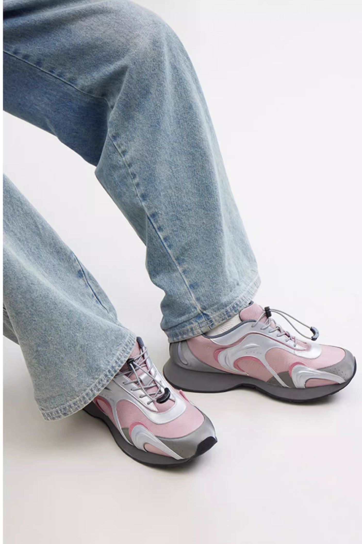 MOON PINK RIPPLE SNEAKERS