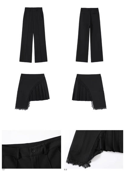 DETACHABLE LAYERED LACE CULOTTES