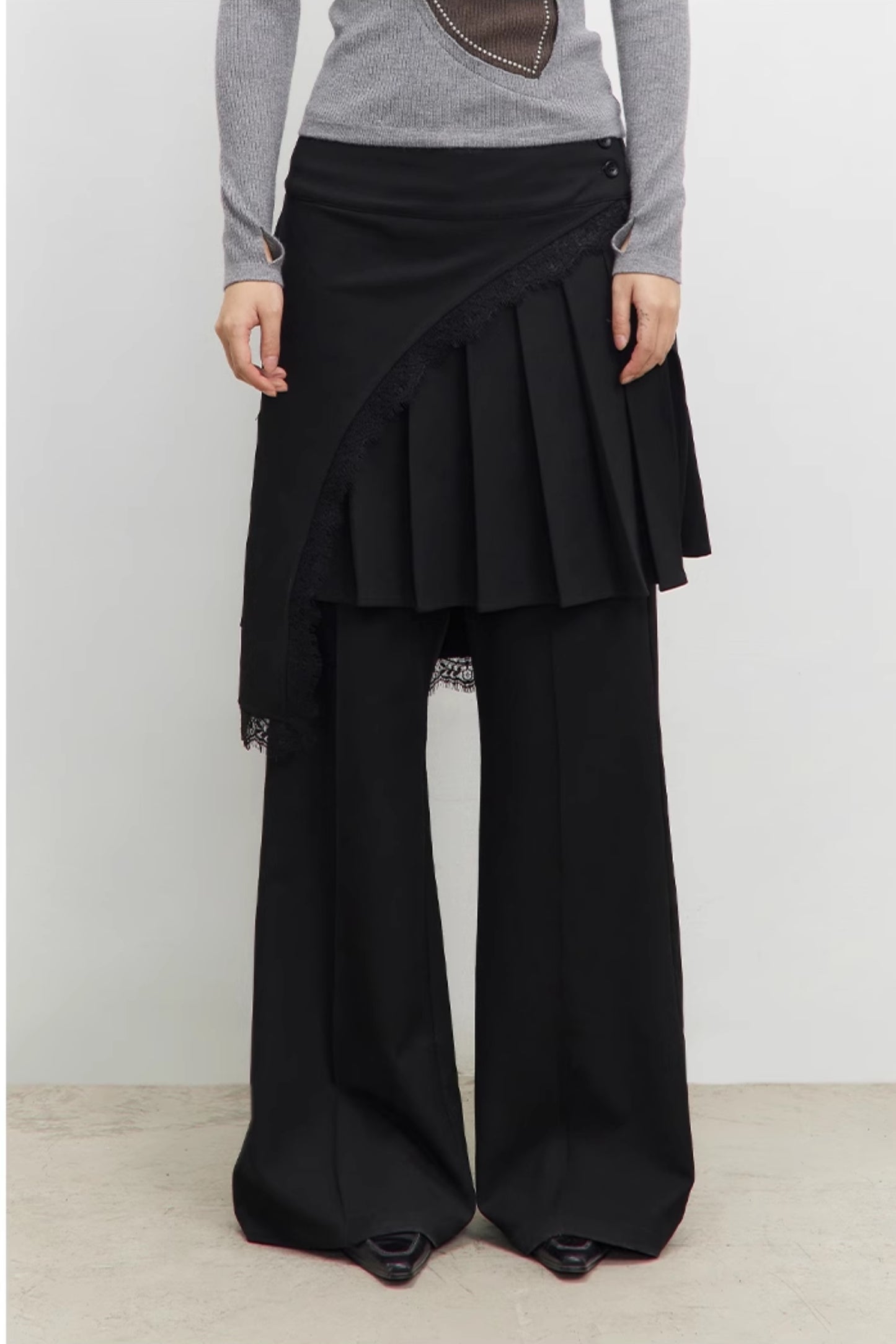 DETACHABLE LAYERED LACE CULOTTES