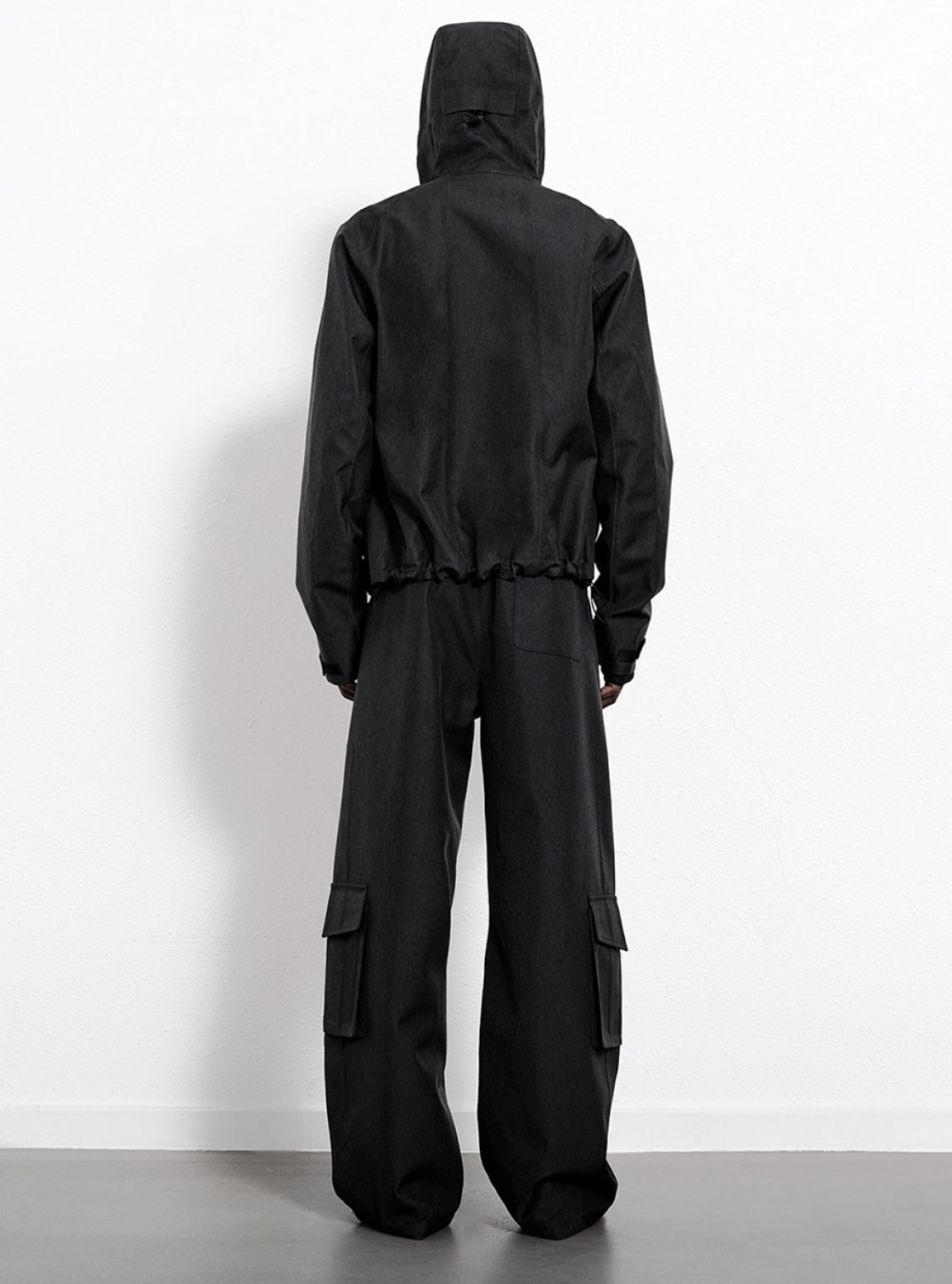 LAMINATED SIDE ZIP DENIM JACKET