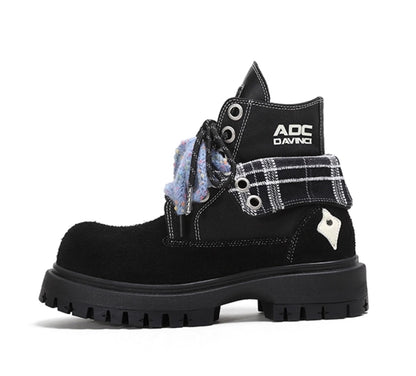 LACE UP Y2K CHUNKY BOOTS