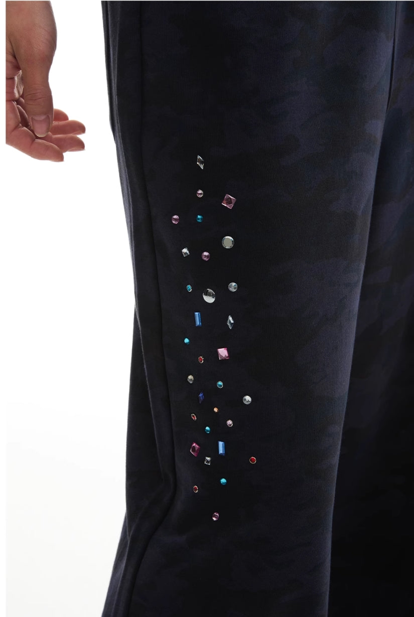 ROYAL BLUE CAMO DIAMOND PANTS