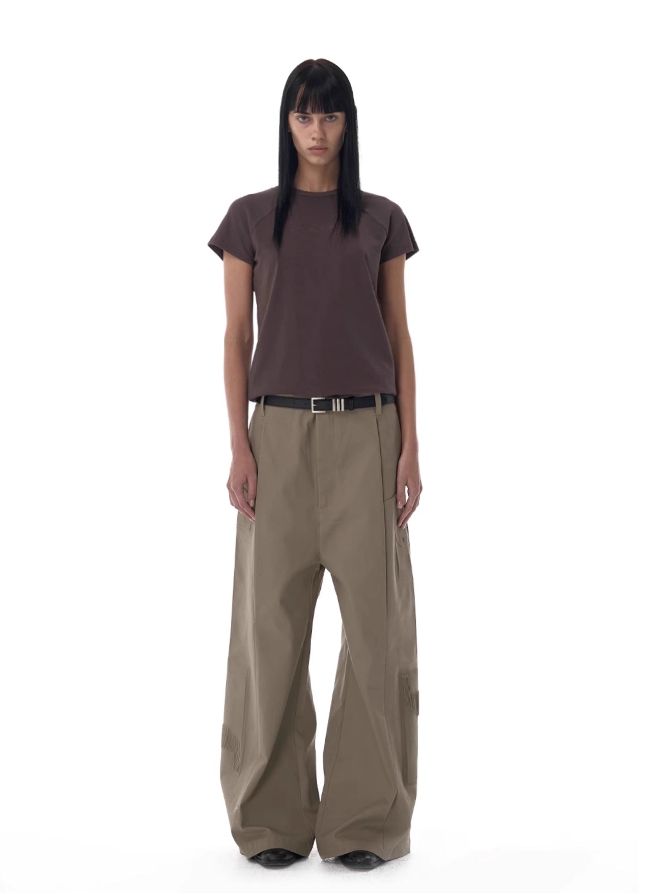 3D EMBOSSED CARGO TROUSERS