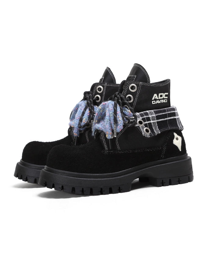 LACE UP Y2K CHUNKY BOOTS