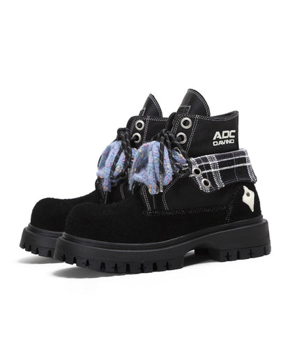 LACE UP Y2K CHUNKY BOOTS