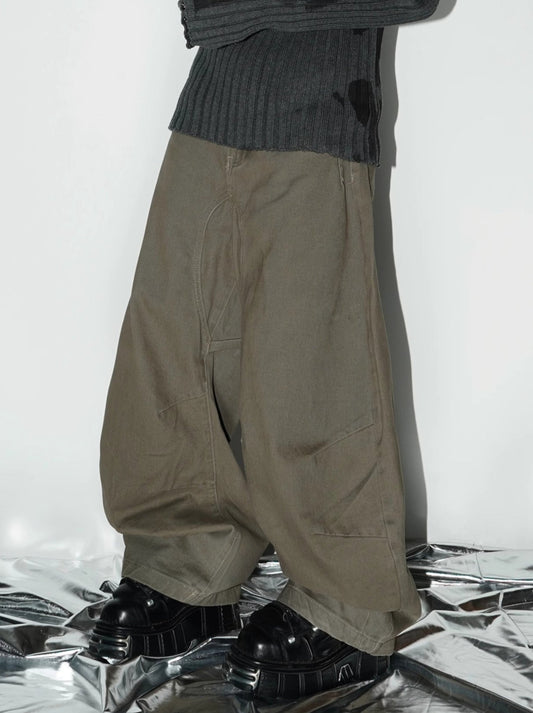 CURVED CUT  VINTAGE  JEANS