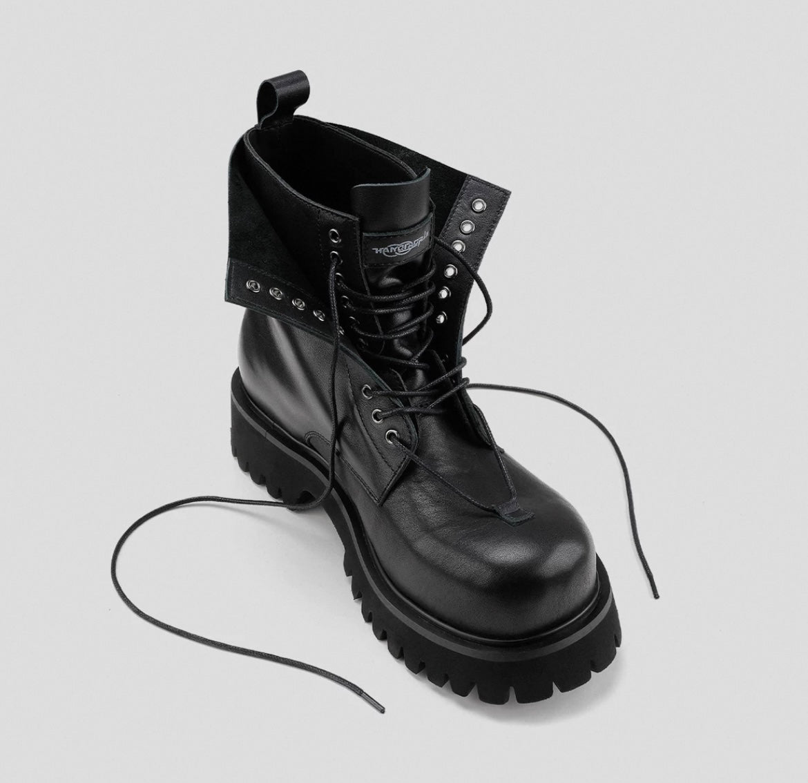 DOUBLE UPPER LEATHER BOOTS
