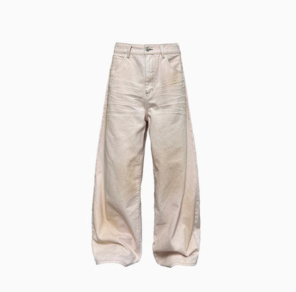 STAINED PINK DENIM PANTS