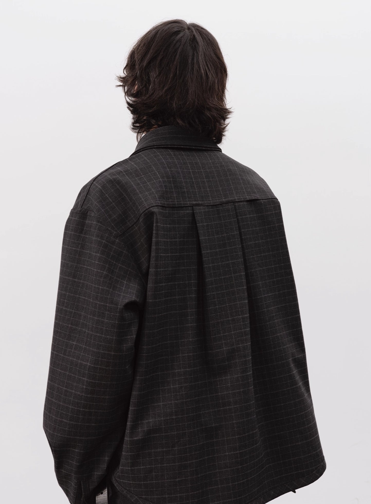 DOUBLE-SIDED STRIPE PLAID SHIRT