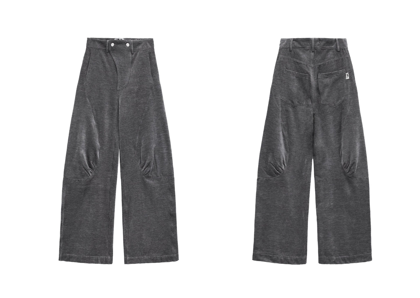 CURVED CHENILLE DESIGN PANTS