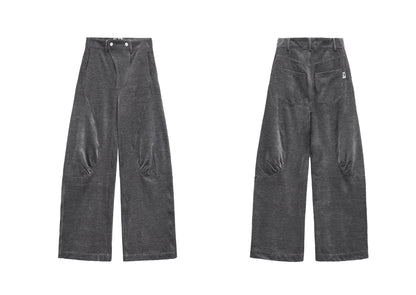 CURVED CHENILLE DESIGN PANTS