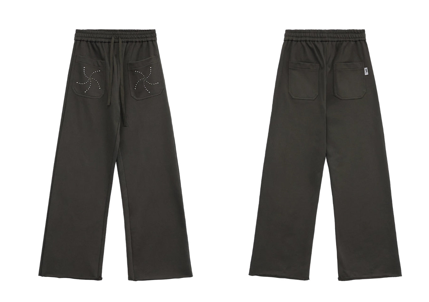 440G HEAVY COTTON STUDDED SWEATPANTS