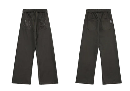 440G HEAVY COTTON STUDDED SWEATPANTS