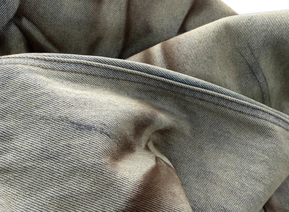 STAIN DYED TWILL COTTON JEANS