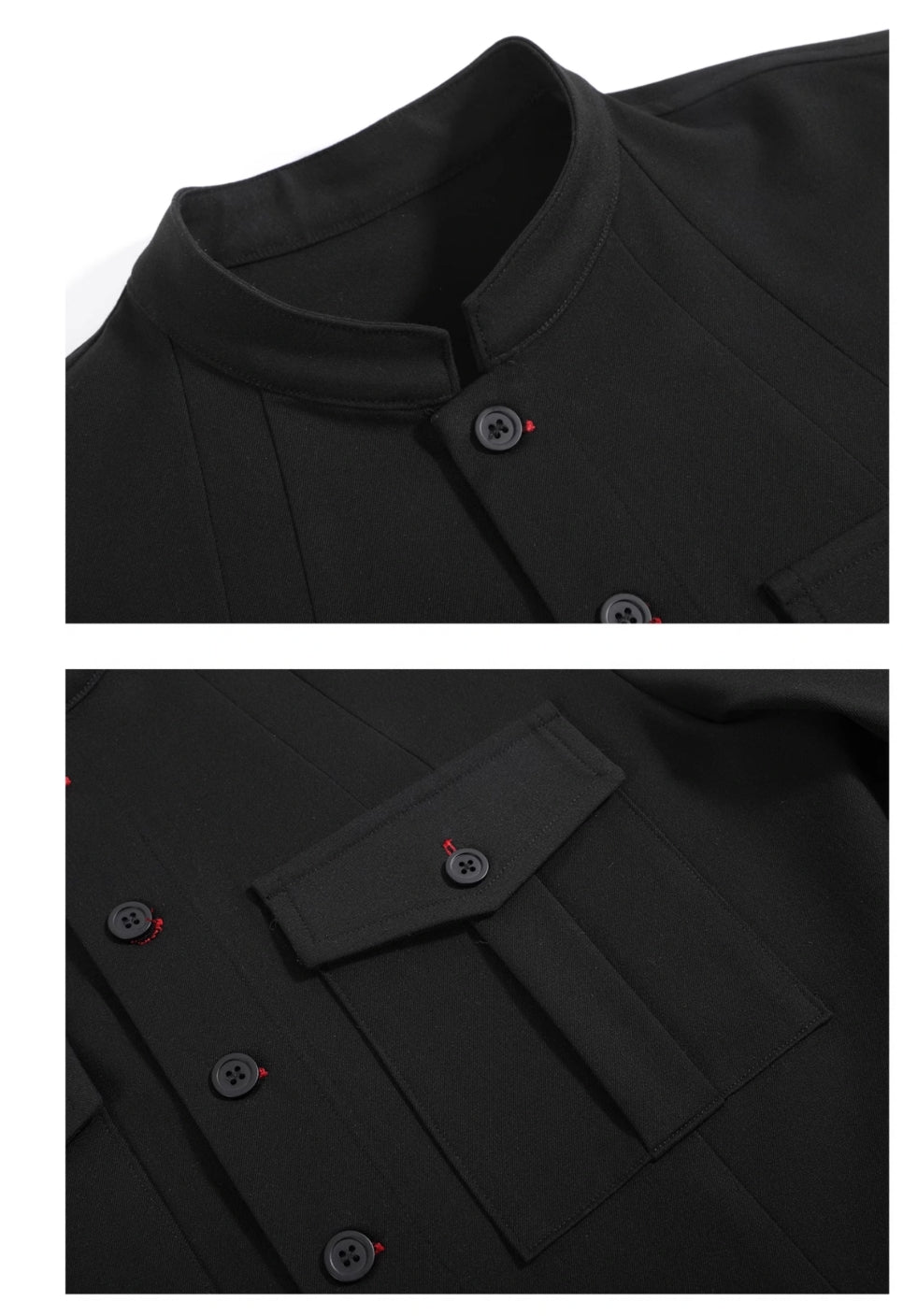 CROW BLACK SAFARI SHIRT