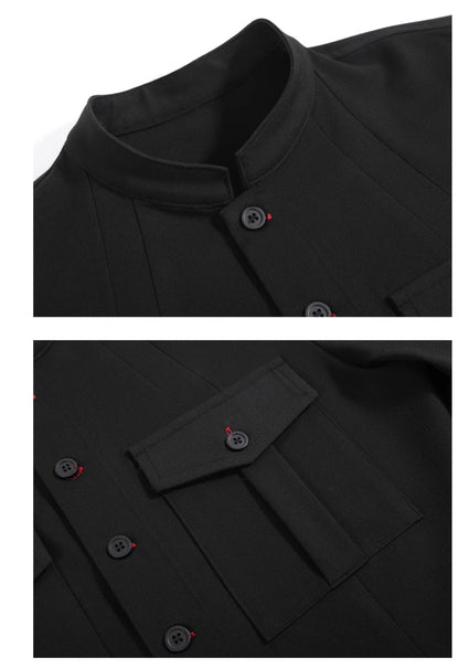 CROW BLACK SAFARI SHIRT