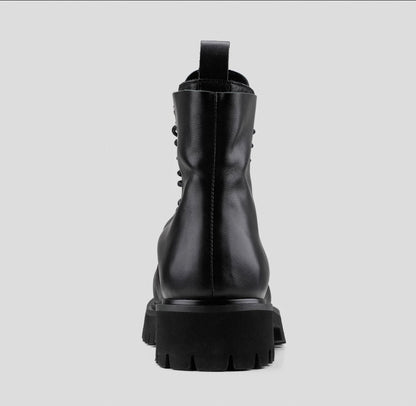 DOUBLE UPPER LEATHER BOOTS